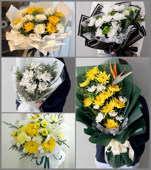 河北邯郸曲周县白事花束代送